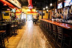 Bar top seating at Portsmouth Thirsty Moose