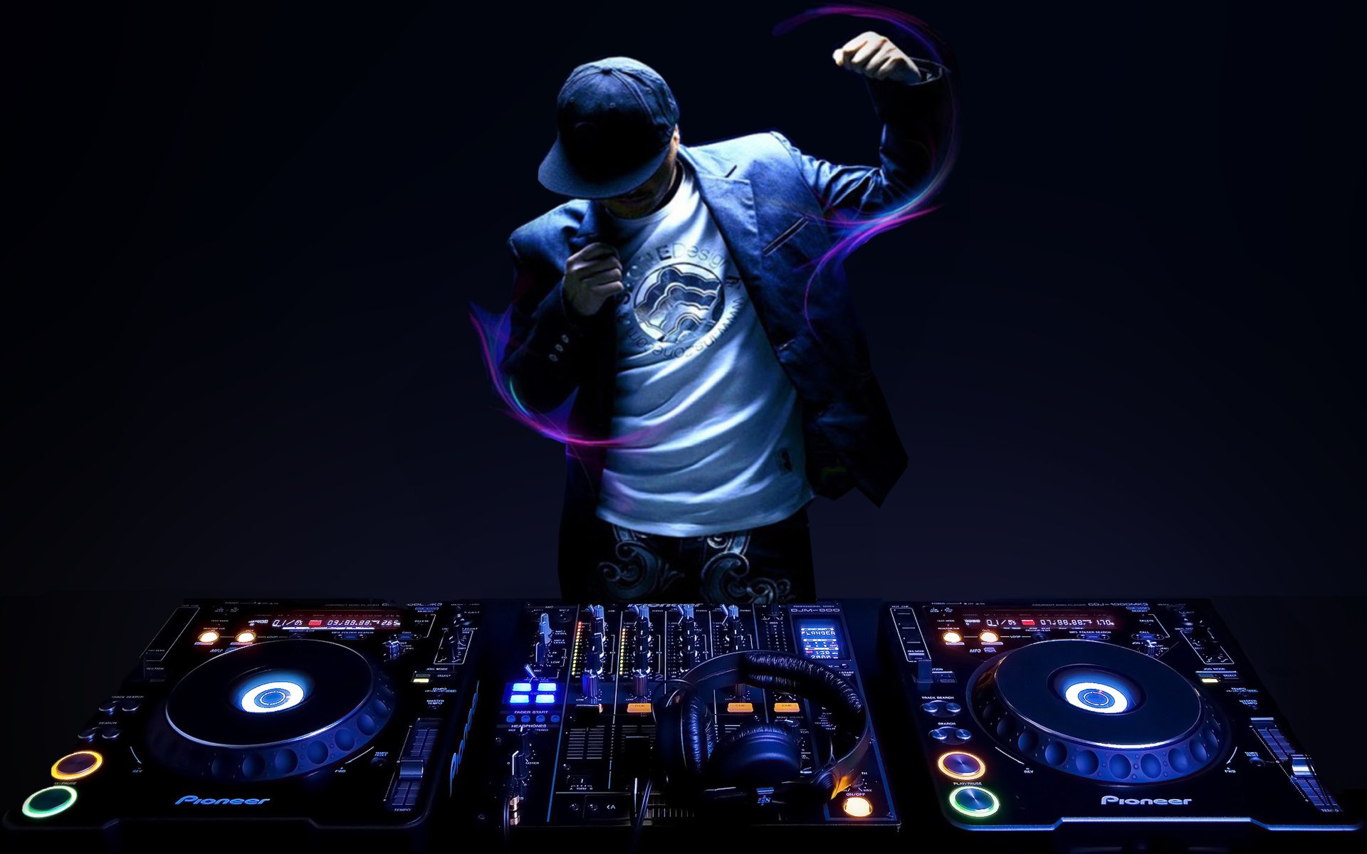 DJ playing live music